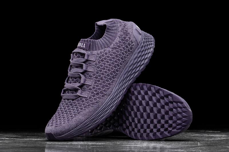 Purple Nobull Nightshade Knit Runner Men's Running Shoes | CA N1065W